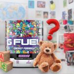 Tub of G Fuel ClickBait In A Kid's Bedroom Surrounded By Toys and Question Mark